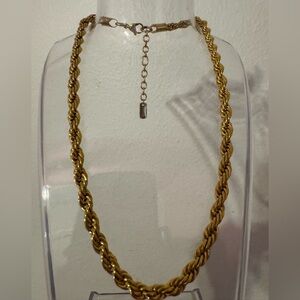 Cendre Gold Rope Chain Necklace